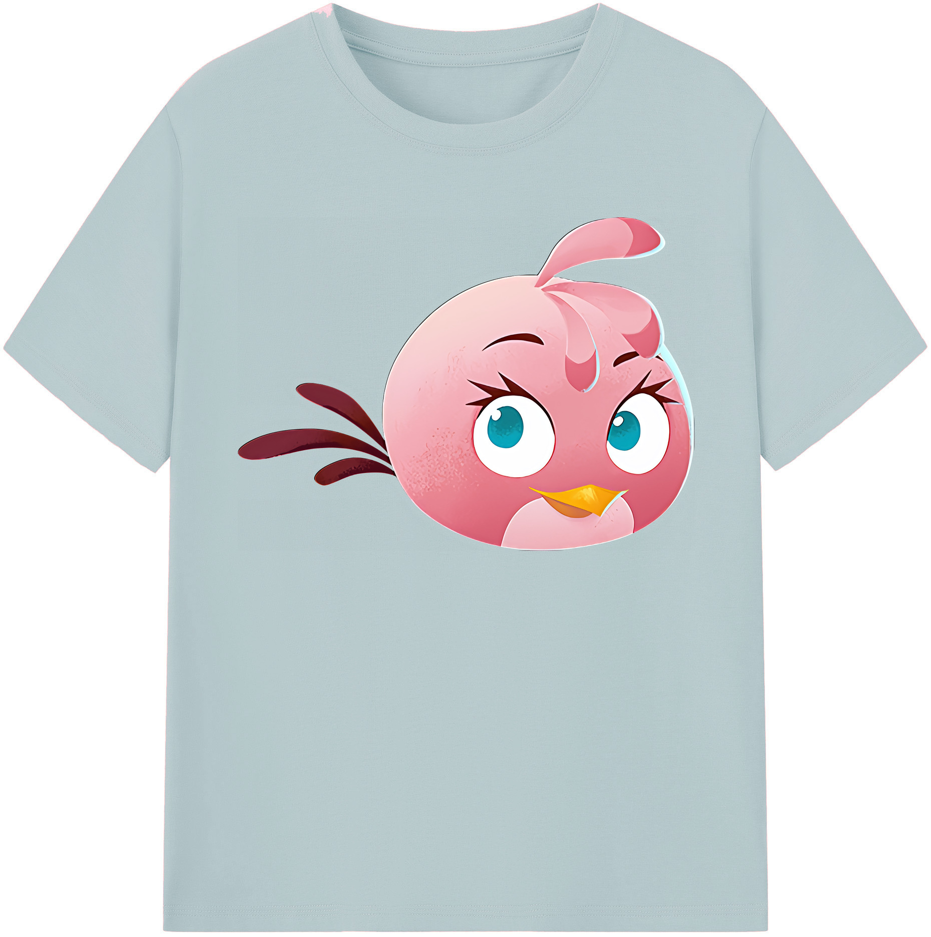 （画像用） Angry Birds アングリーバード 綿100％半袖Tシャツ（フロントプリント）